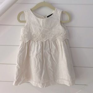 White eyelet dress